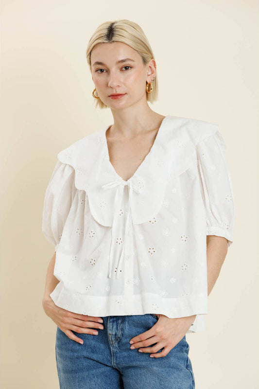 SCALLOP BLOUSE