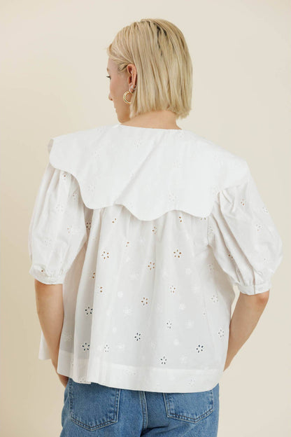 SCALLOP BLOUSE