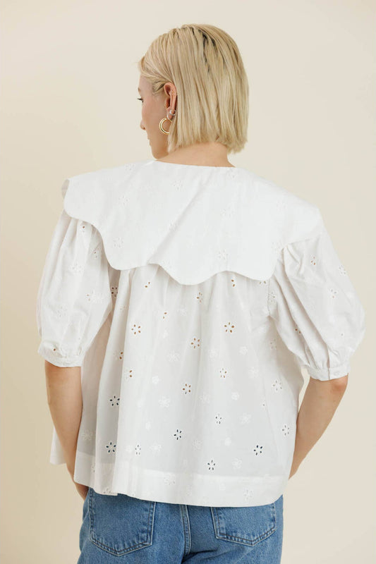 SCALLOP BLOUSE