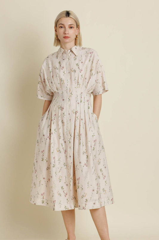 FLORAL MIDI DRESS