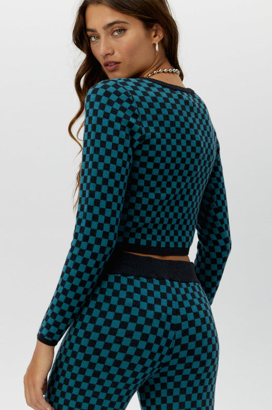 CHECK PULLOVER